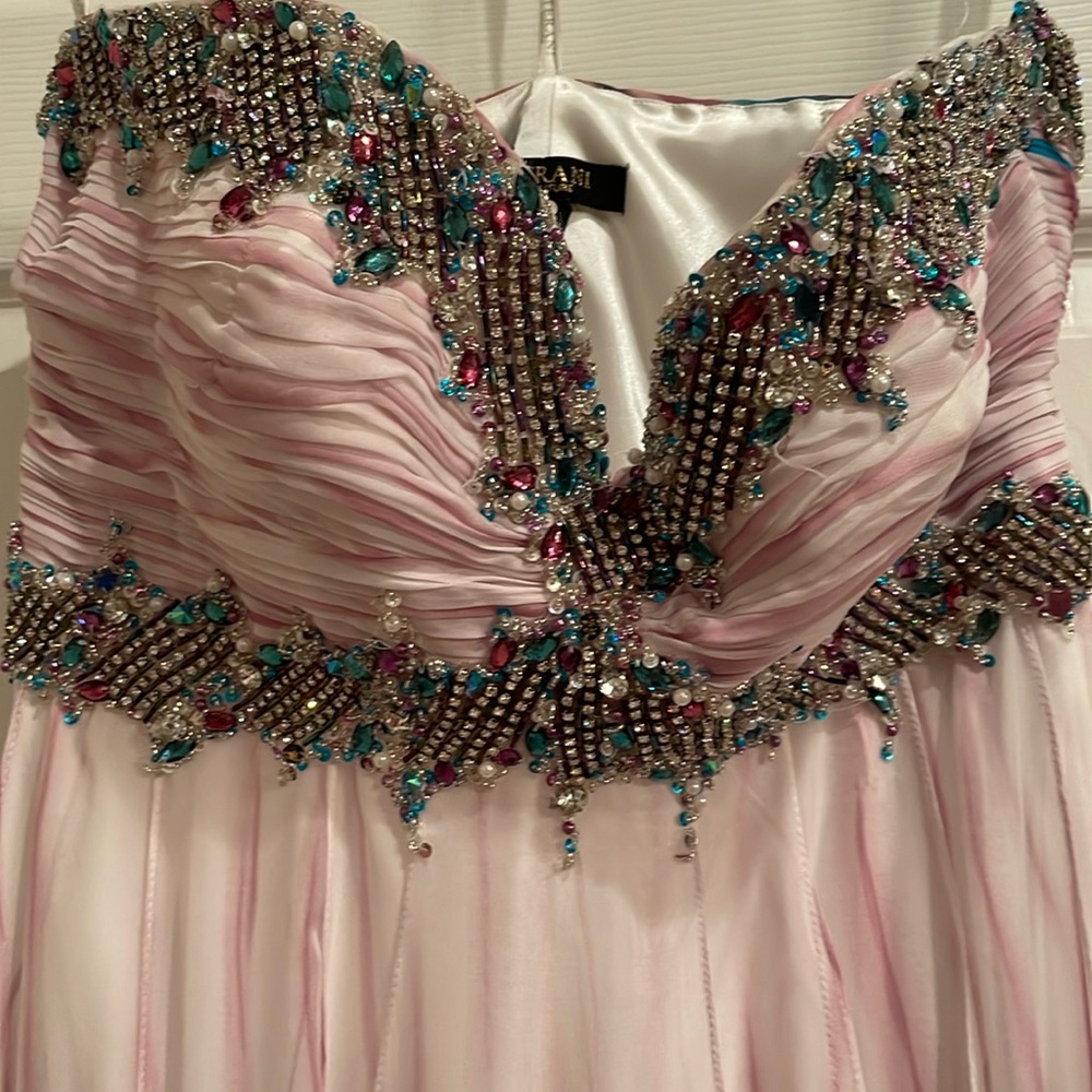 Strapless gown